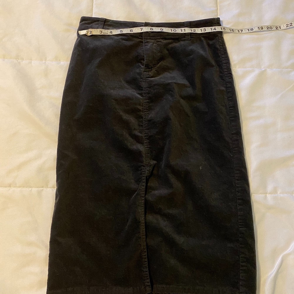4/$12 or G.H. Bass & Co. Black Velvet Pencil Skirt